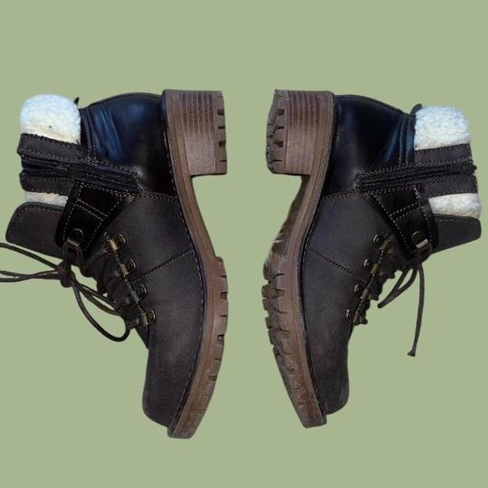 Brown ankle boots with